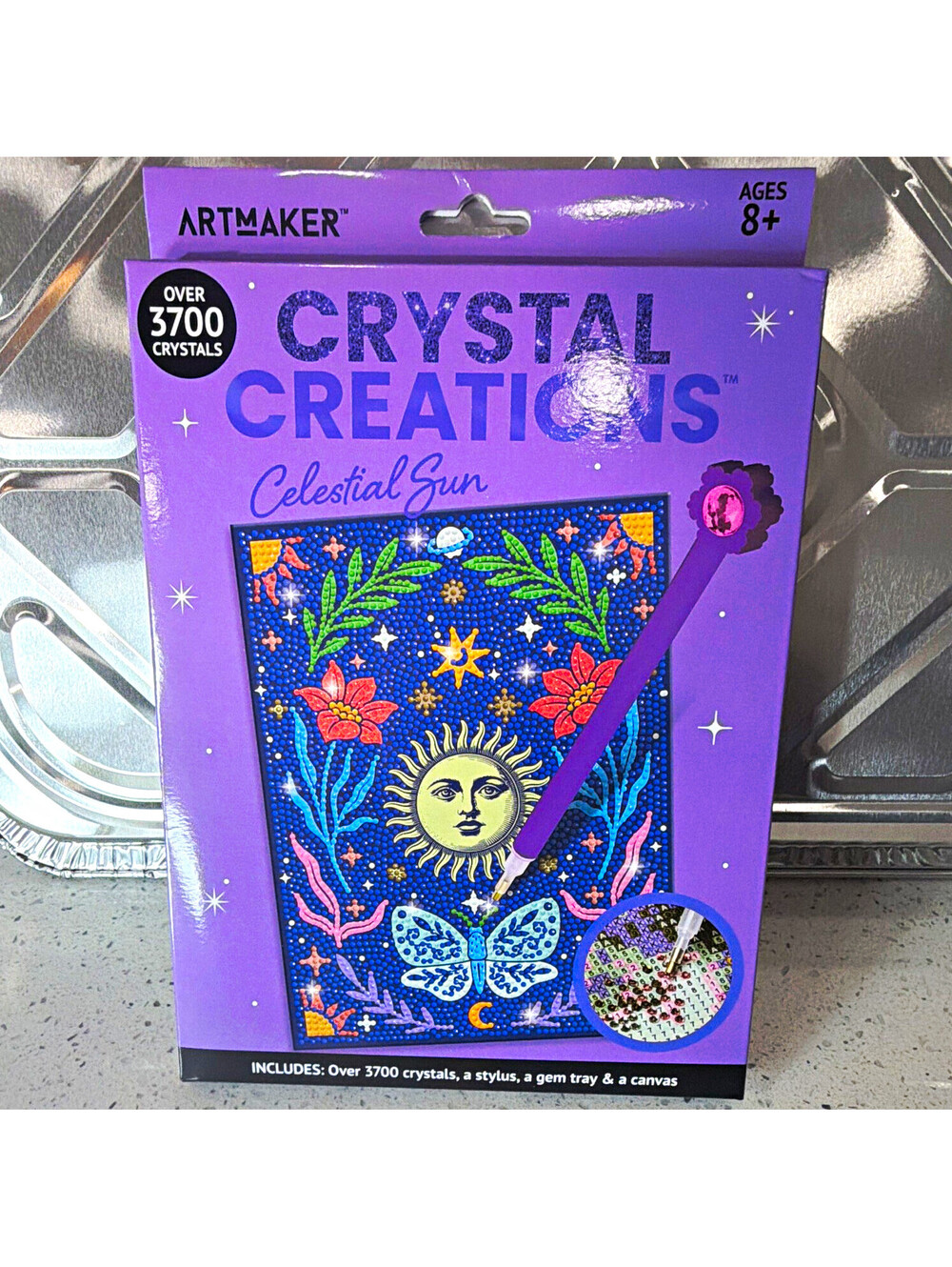 Artmaker Crystal Creations Celestial Sun Craft Kit Over 3700 Crystals